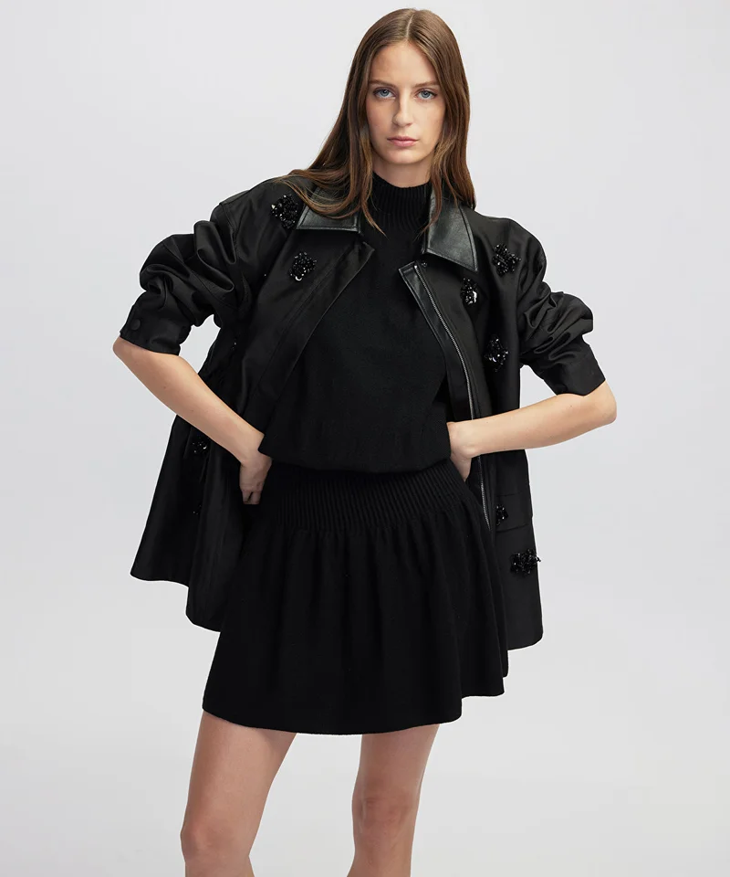 ابيكول Floral Embellished Coat